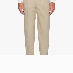 Savane Men's Classic Flat Front Tan Dress Pants Size 44x30 Nwt
